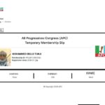 Turji's APC membership card